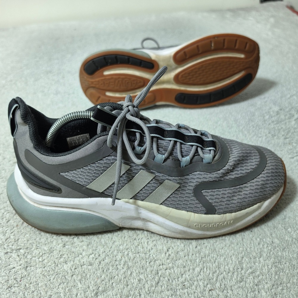 Adidas AlphaBoost V1 Sneakers Mens 11 Grey Cloudfoam Bounce Running‎ HP6620